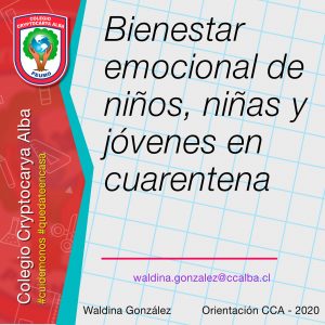 Read more about the article Bienestar Emocional de Niños, Niñas y Jóvenes en Cuarentena