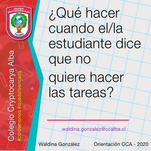 Read more about the article ¿Qué hacer cuando el/la estudiante dice que no quiere hacer las tareas?