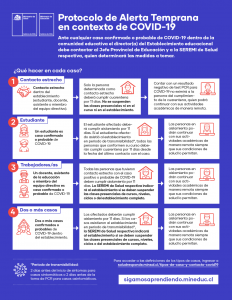 Read more about the article Protocolo de Alerta Temprana en Contexto de Covid-19