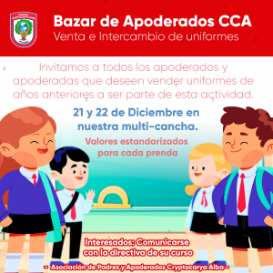 Read more about the article Bazar de Apoderados CCA