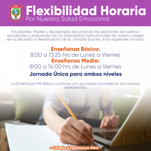 Read more about the article Circular Nº2 de Flexibilidad Horaria