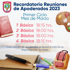 Read more about the article Reuniones de Apoderados 1er Ciclo