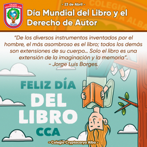 Read more about the article Hoy celebramos el Día Mundial del Libro y el Derecho de Autor en el Colegio Cryptocarya Alba.